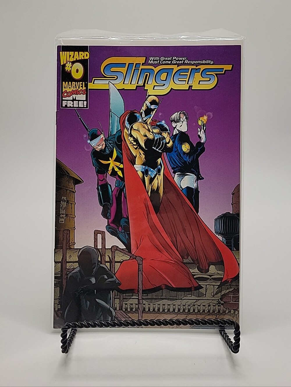 Slingers #0 Comic Book - Purple Cover with Red Cape